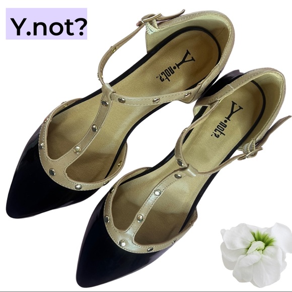 NEW WOMEN Y.not? BLACK FLATS SIZE 7M Measure 📐 10 Inch MSRP $59 - Picture 10 of 11